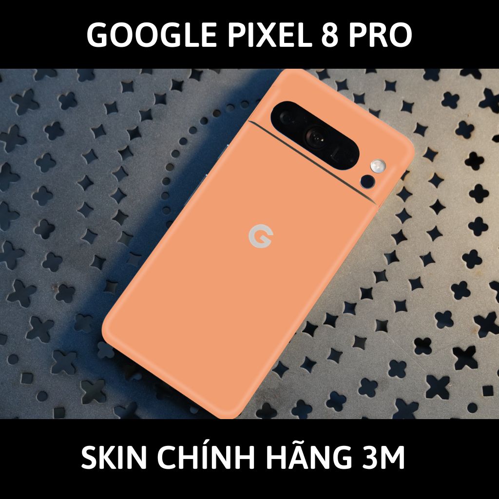 Dán skin điện thoại Pixel 8, Pixel 8 Pro full body và camera nhập khẩu chính hãng USA phụ kiện điện thoại huỳnh tân store - PASTEL ORANGE - Warp Skin Collection