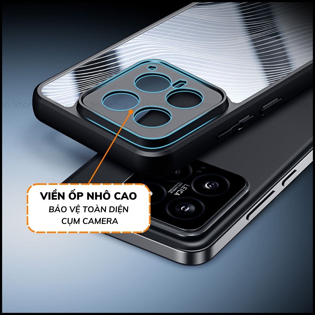 Ốp lưng xiaomi mi 14 aimo chính hãng dux ducis chống va đập trong suốt không ố vàng huỳnh tân store
