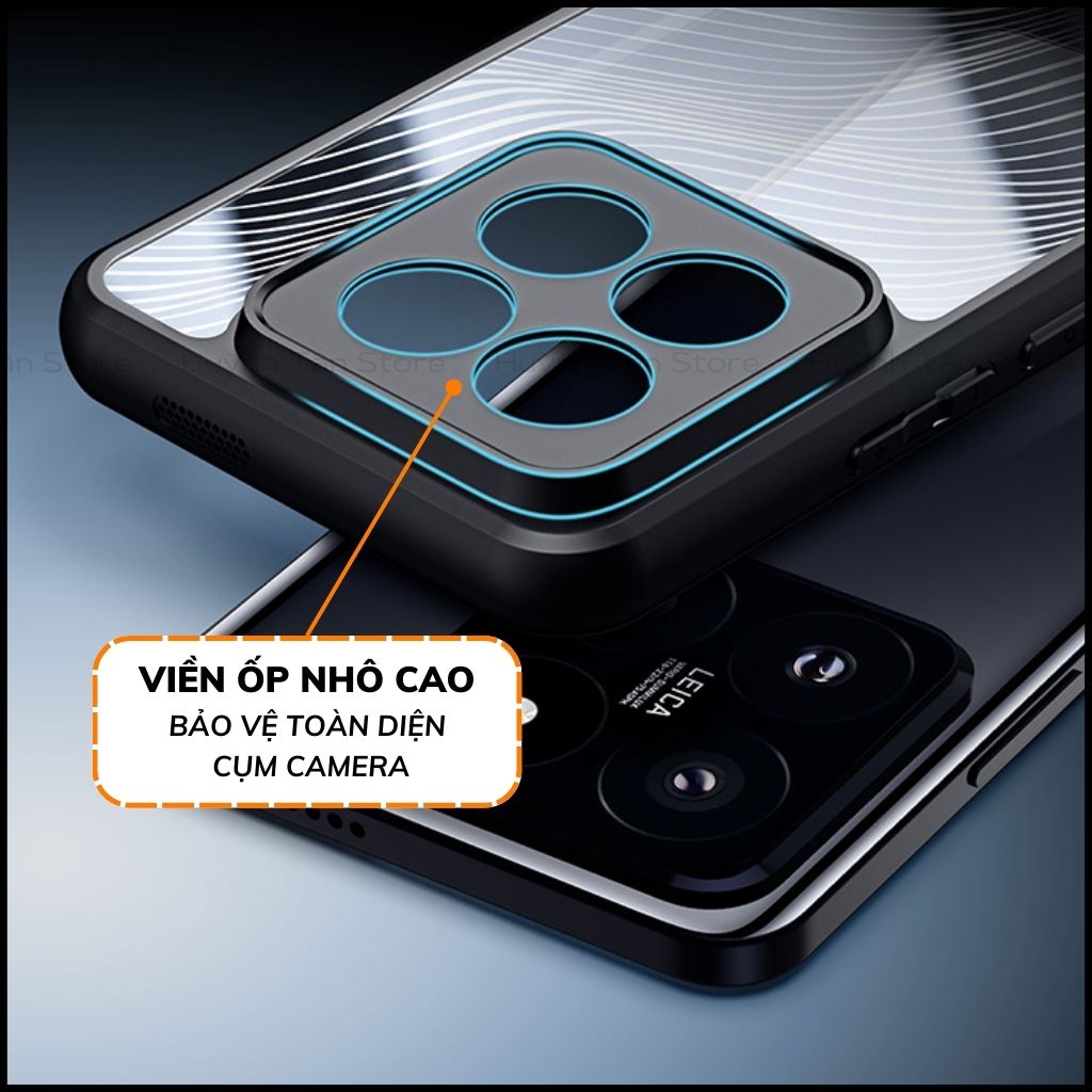 Ốp lưng xiaomi mi 14 pro aimo chính hãng dux ducis chống va đập trong suốt không ố vàng huỳnh tân store