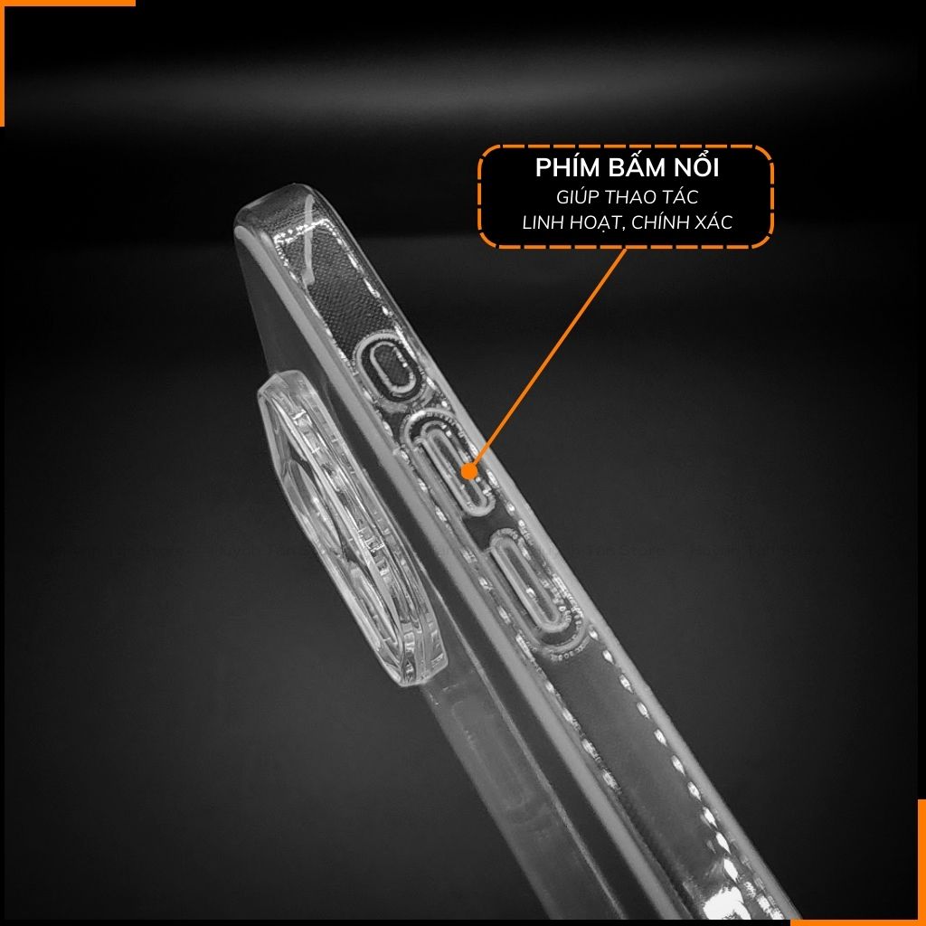 Ốp lưng iphone 15 pro silicon GOR trong suốt chính hãng bảo vệ camera phụ kiện huỳnh tân store