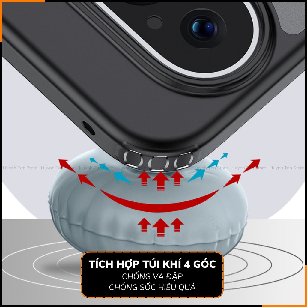 Ốp lưng google pixel 9 pro xl chống sốc chống vân tay NHÁM VIỀN MÀU VER 2 bảo vệ camera phụ kiện huỳnh tân store