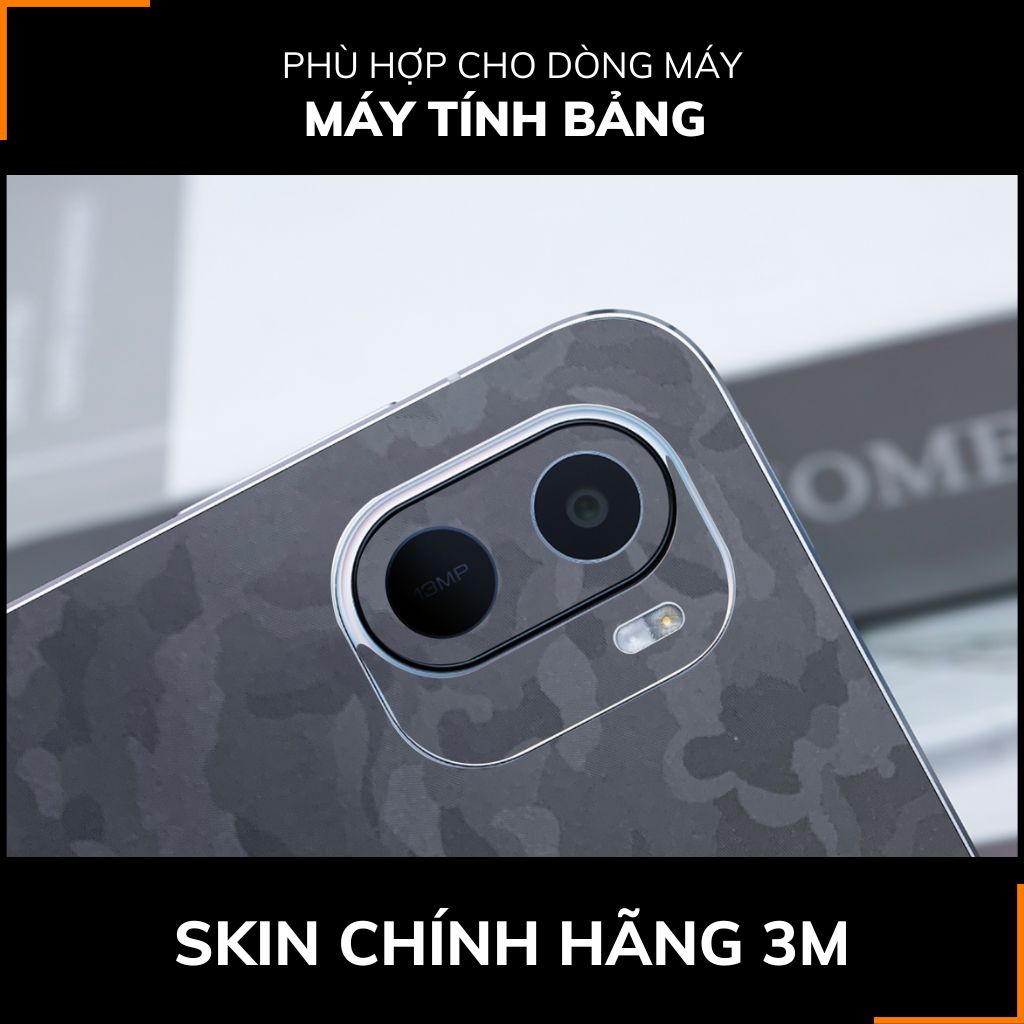 Dán skin máy tính bảng xiaomi, huawei, oppo, lenovo, google, microsoft, vivo  full body và camera chính hãng ORAFOL nhập khẩu từ ĐỨC MÁY TÍNH BẢNG  - CAMO BLACK -  SK B12 01 phụ kiện điện thoại huỳnh tân store