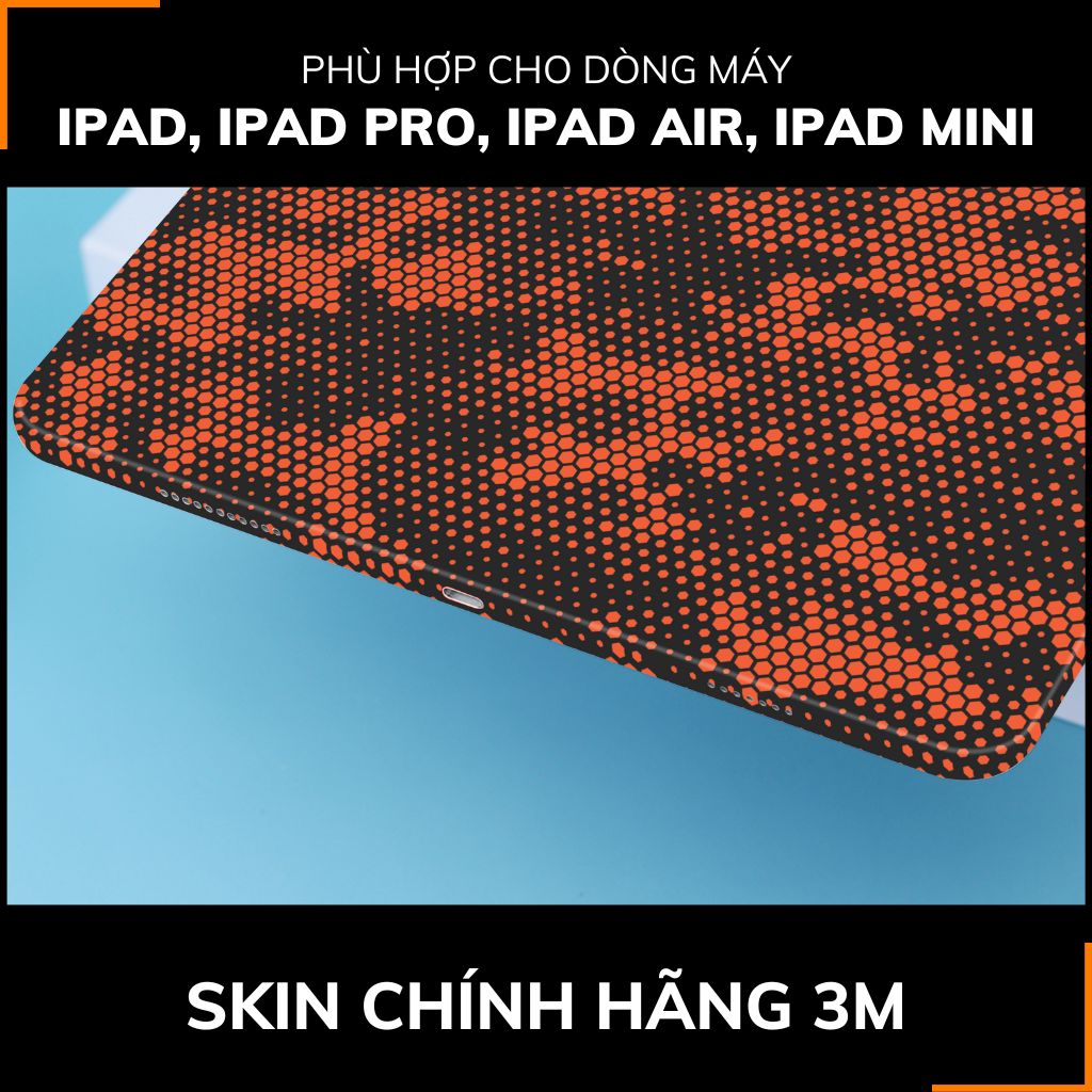 Dán skin ipad , ipad pro, ipad air , ipad mini full body và camera chính hãng 3M - MAMBA ORANGE -  SK B03 07 phụ kiện điện thoại huỳnh tân store