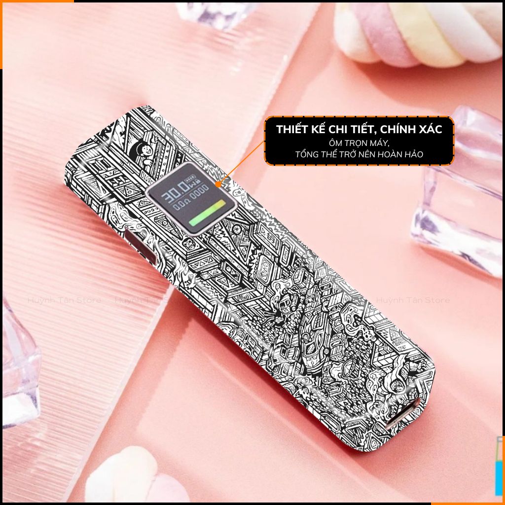 Miếng dán skin in hình xlim pro xlim v2, xlim se, rill x,feelin, xlim sq pro full viền [ U01 ] phụ kiện huỳnh tân store