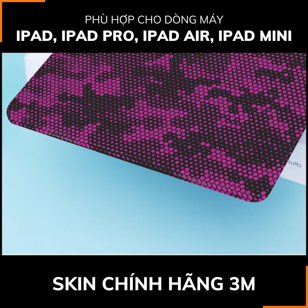 Dán skin ipad , ipad pro, ipad air , ipad mini full body và camera chính hãng 3M - MAMBA PURPLE -  SK B03 04 phụ kiện điện thoại huỳnh tân store