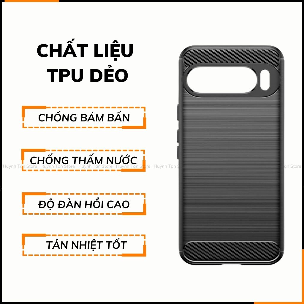 Ốp lưng pixel 9 pro xl dẻo phay xướt chống bám vân tay bảo vệ camera phụ kiện huỳnh tân store