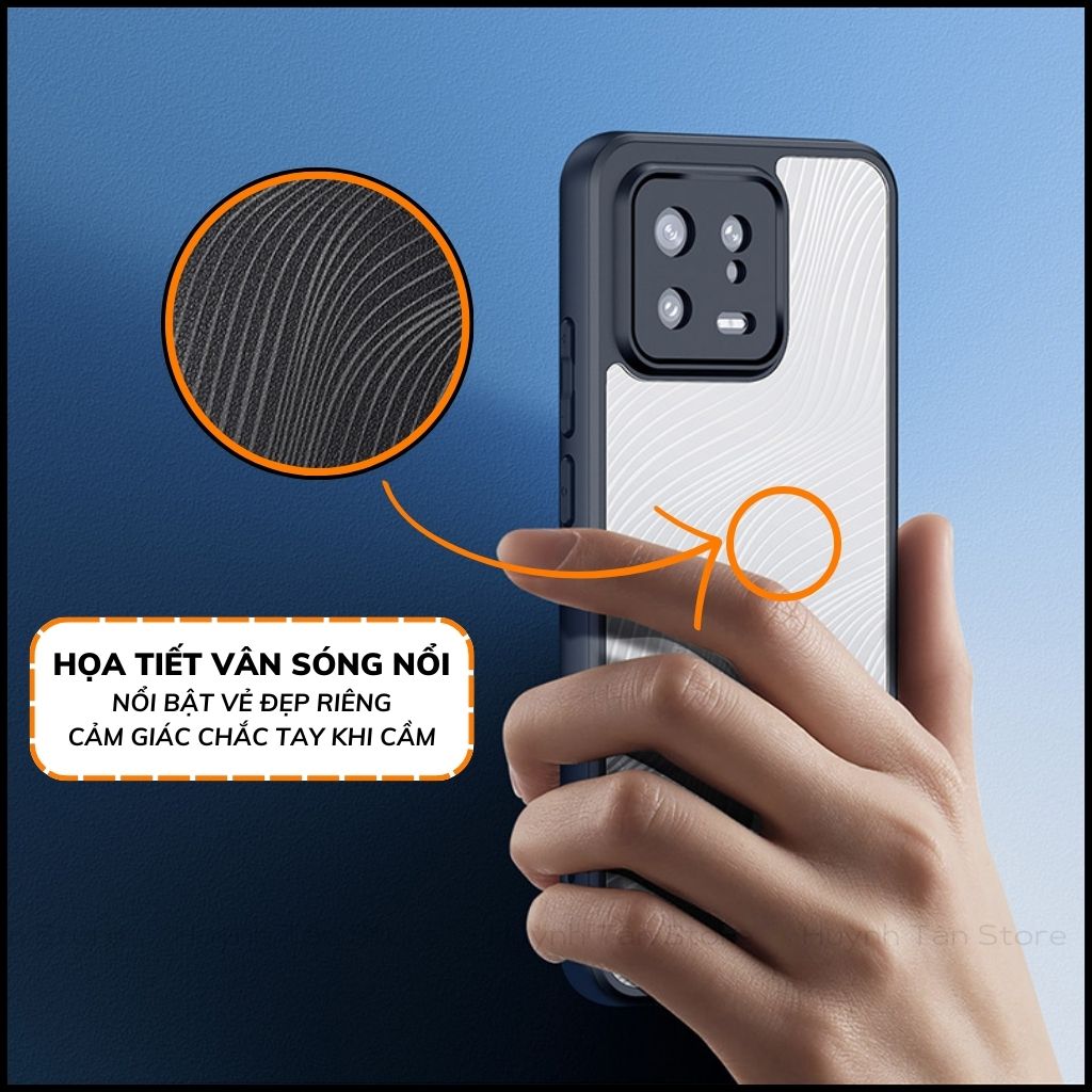 Ốp lưng xiaomi mi 13 aimo chính hãng dux ducis chống va đập trong suốt không ố vàng huỳnh tân store