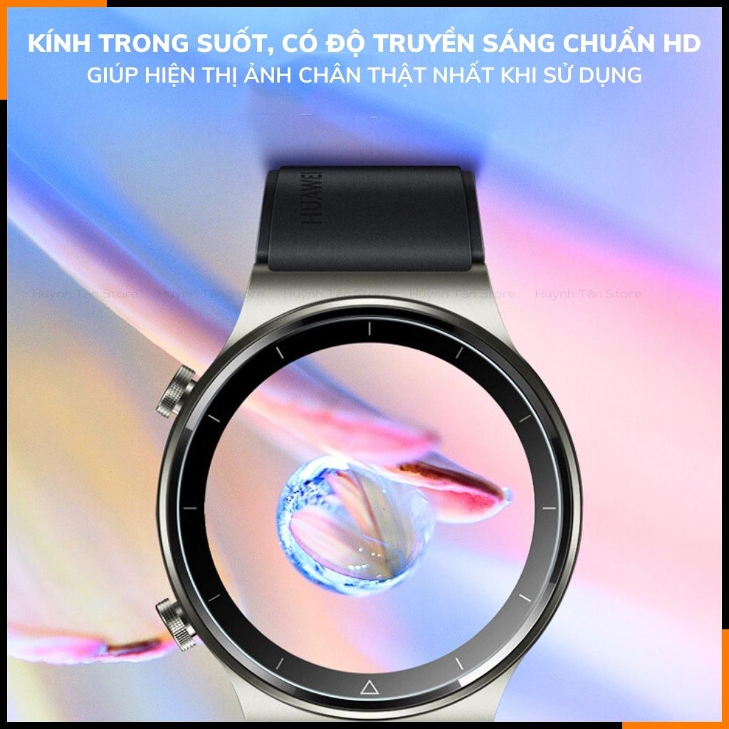 Kính cường lực huawei watch gt4 trong suốt KHÔNG FULL MÀN chống bám vân tay chính hãng GOR phụ kiện huỳnh tân store