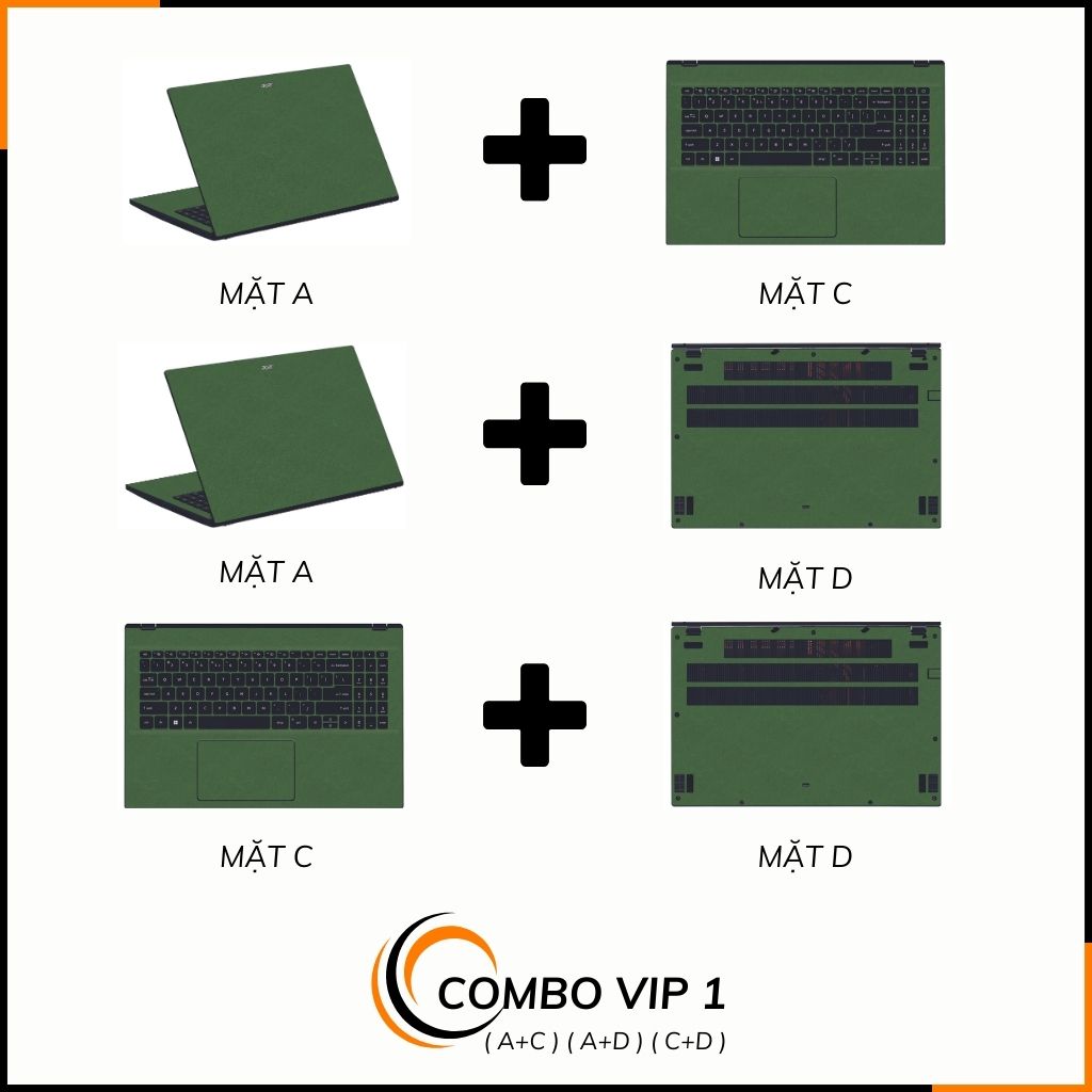 Dán skin laptop asus, dell , acer, hp, msi chính hãng ORAFOL nhập khẩu ĐỨC - SKIN 3M - LAPTOP - MAP GREEN - SK B13 05 phụ kiện điện thoại huỳnh tân store