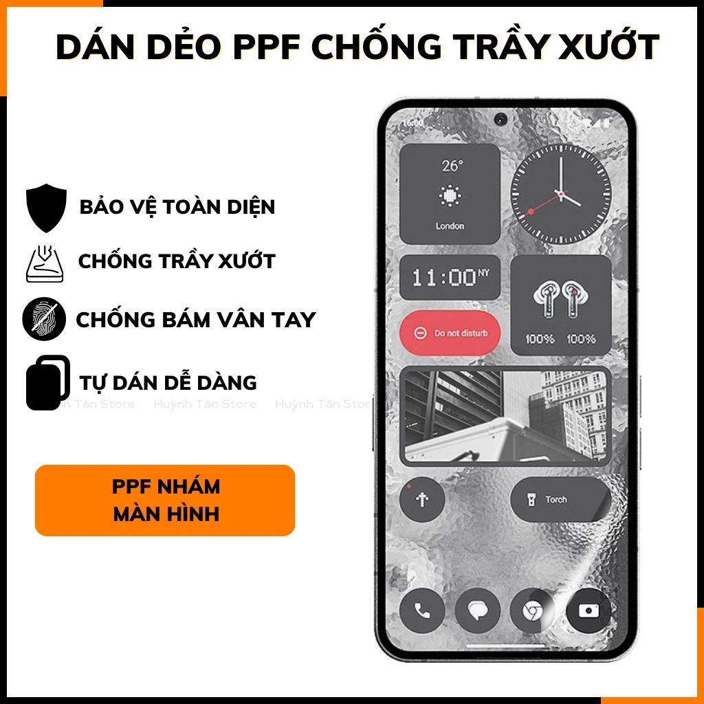Dán dẻo ppf nothing phone 2 trong suốt hoặc nhám chống bám vân tay bảo vệ camera mua 1 tặng 1 phụ kiện điện thoại huỳnh tân store