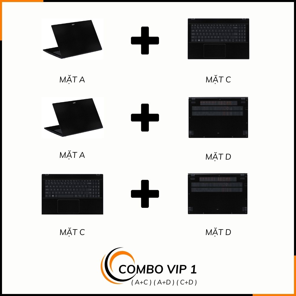 Dán skin laptop asus, dell , acer, hp, msi chính hãng ORAFOL nhập khẩu ĐỨC - SKIN 3M - LAPTOP - MATRIX BLACK - SK-B11-01 phụ kiện điện thoại huỳnh tân store