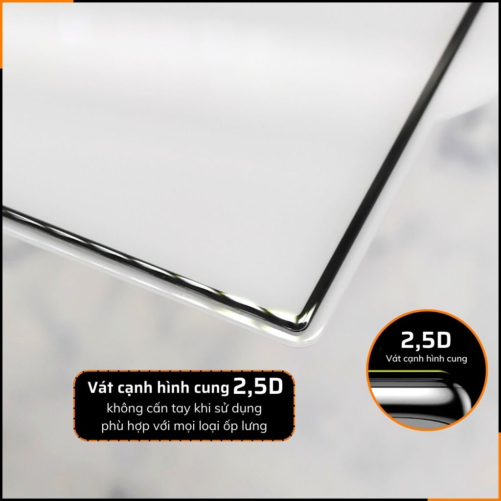 Cường lực iphone 16 pro max trong suốt full màn hình chống bám vân tay chính hãng KUZOOM