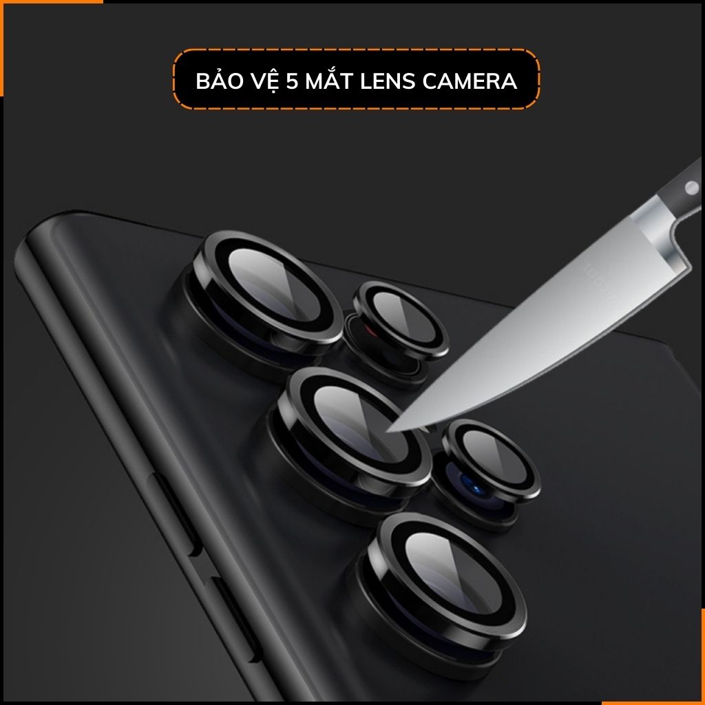 Cường lực camera samsung s24 s24 plus chính hãng KUZOOM viền nhiều màu chất lượng rõ nét bảo vệ toàn diện cụm camera phụ kiện huỳnh tân store