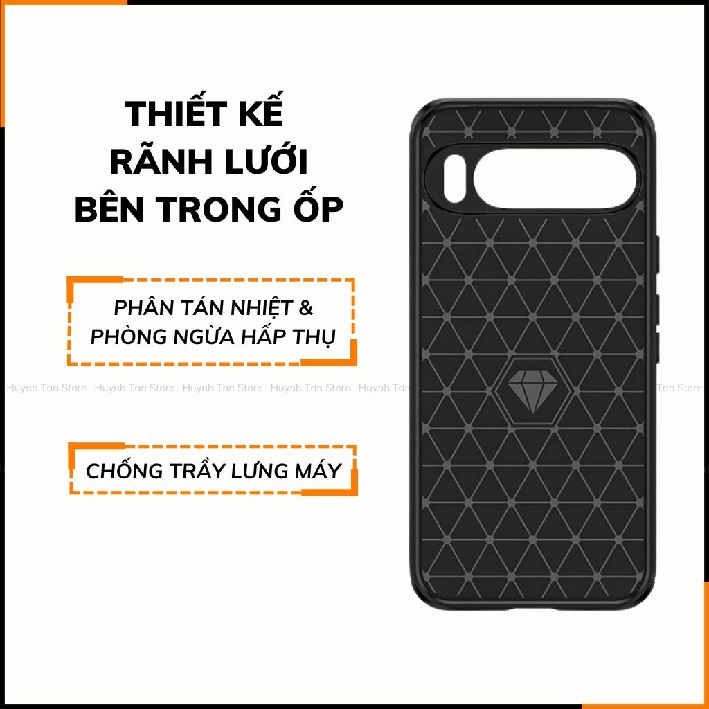 Ốp lưng pixel 9 pro xl dẻo phay xướt chống bám vân tay bảo vệ camera phụ kiện huỳnh tân store