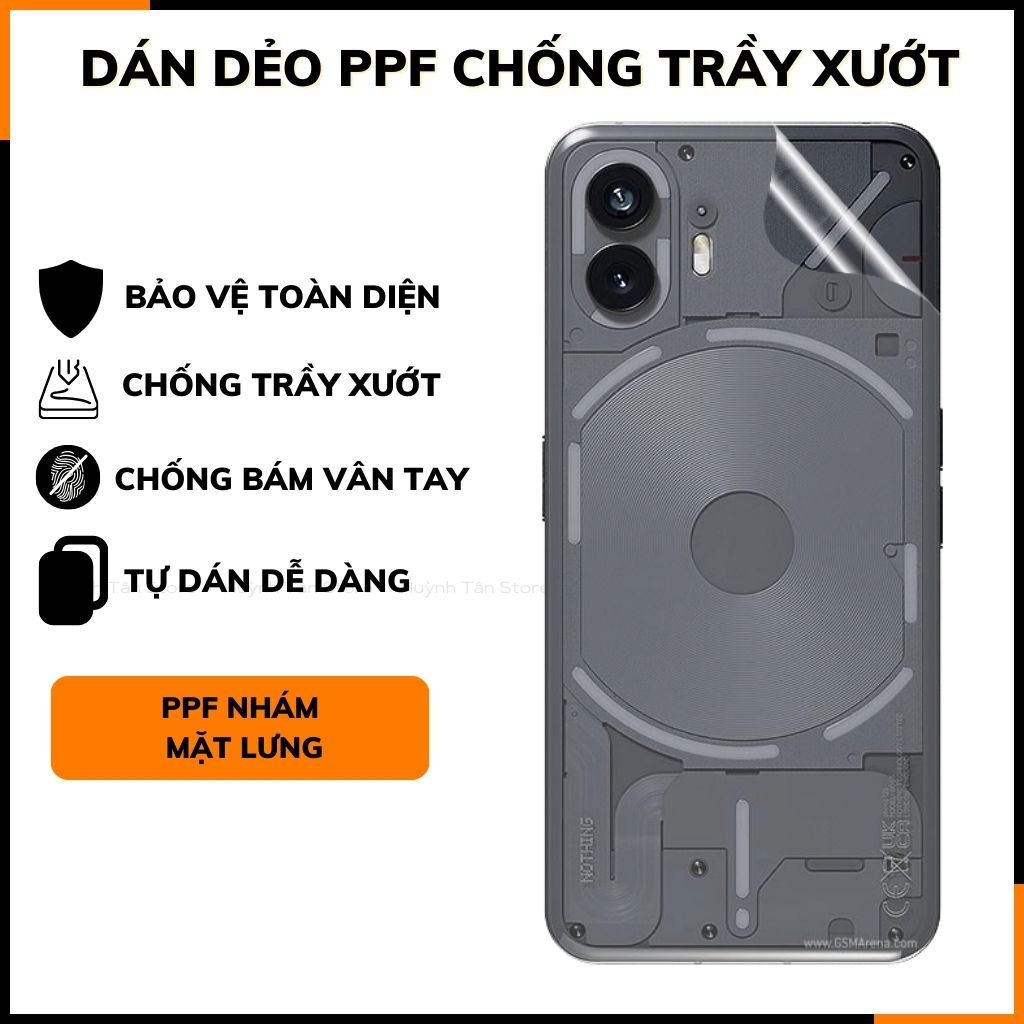 Dán dẻo ppf nothing phone 2 trong suốt hoặc nhám chống bám vân tay bảo vệ camera mua 1 tặng 1 phụ kiện điện thoại huỳnh tân store