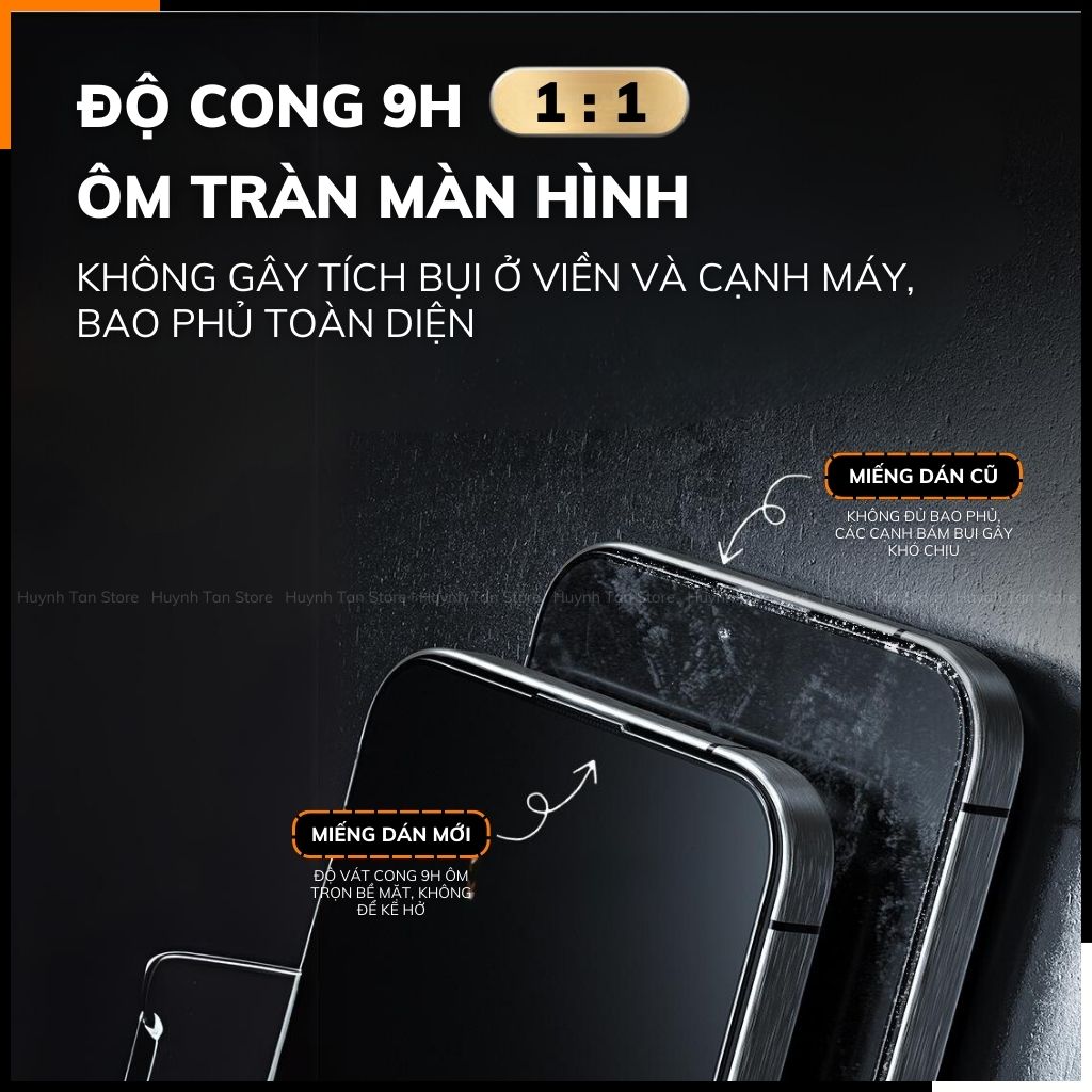 Cường lực Wekome Kingkong Space chống nhìn trộm 360 iphone 16 pro max ip 15 14 13 12 pro vát cong 9D  [WTP-089]