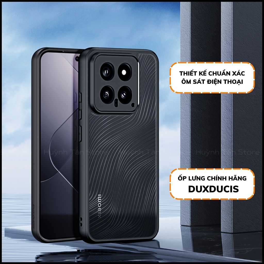 Ốp lưng xiaomi mi 14 aimo chính hãng dux ducis chống va đập trong suốt không ố vàng huỳnh tân store