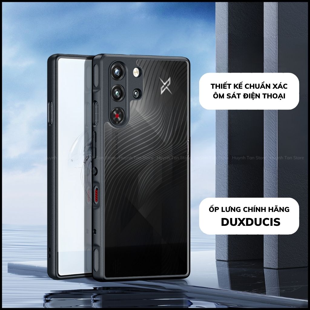 Ốp lưng zte nubia redmagic 10 pro aimo chính hãng duxducis chống va đập trong suốt không ố vàng