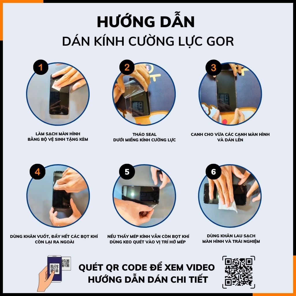 Kính cường lực Samsung Galaxy Watch 7 trong suốt chính hãng GOR vát 2,5D