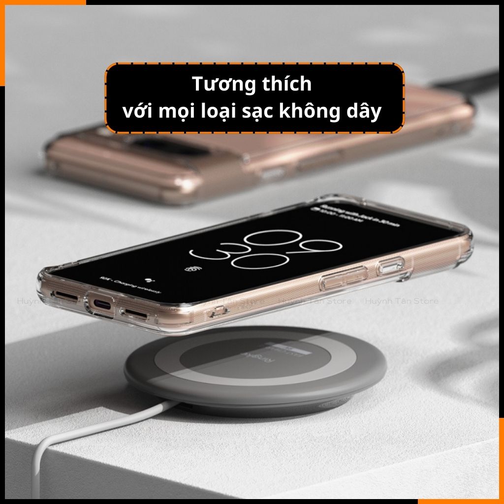 Ốp lưng google pixel 8 RINGKE chính hãng trong suốt chống sốc FUSION X chống ố vàng phụ kiện điện thoại huỳnh tân