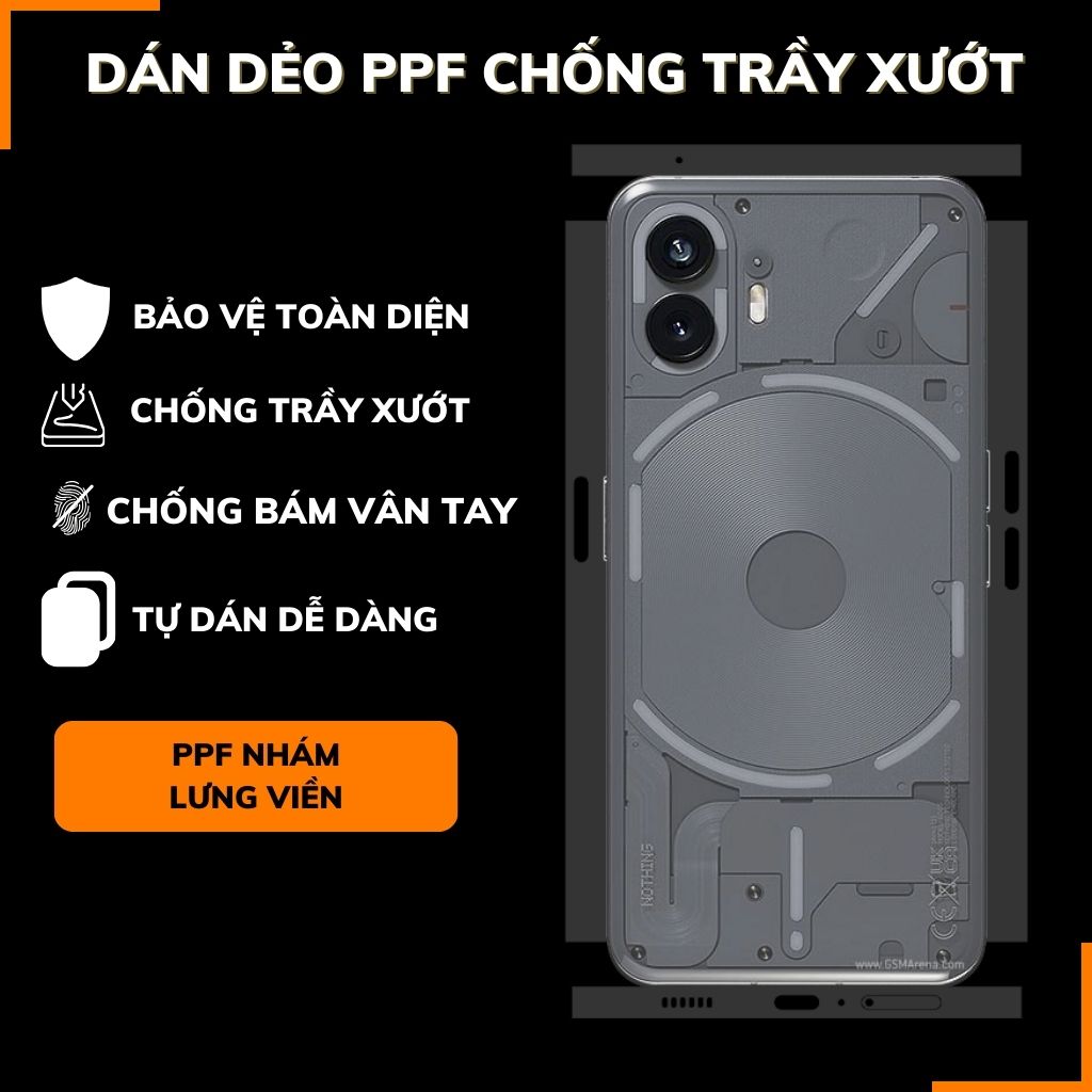 Dán dẻo ppf nothing phone 2 trong suốt hoặc nhám chống bám vân tay bảo vệ camera mua 1 tặng 1 phụ kiện điện thoại huỳnh tân store