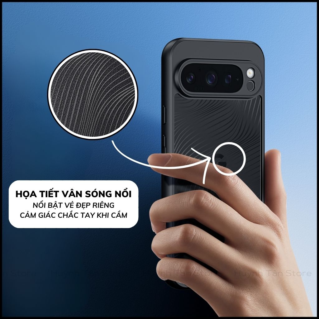 Ốp lưng duxducis GOOGLE PIXEL 9 / 9 PRO chống sốc viền cao su không ố vàng viền bảo vệ camera huỳnh tân store
