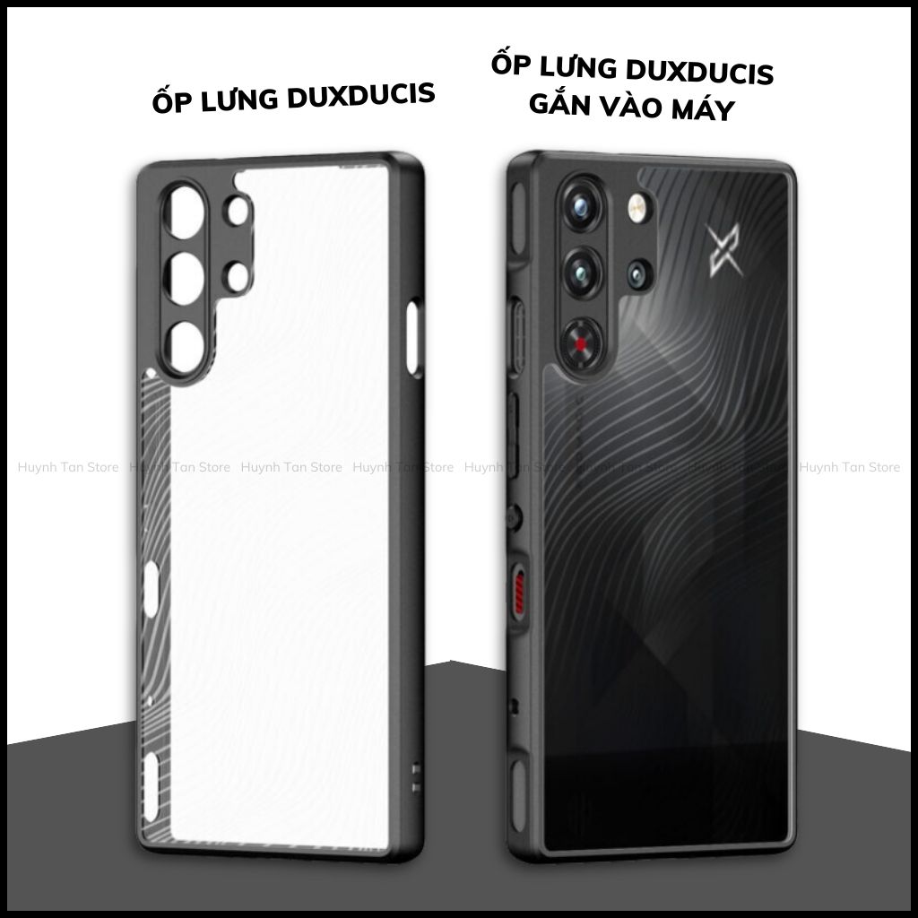 Ốp lưng zte nubia redmagic 10 pro aimo chính hãng duxducis chống va đập trong suốt không ố vàng