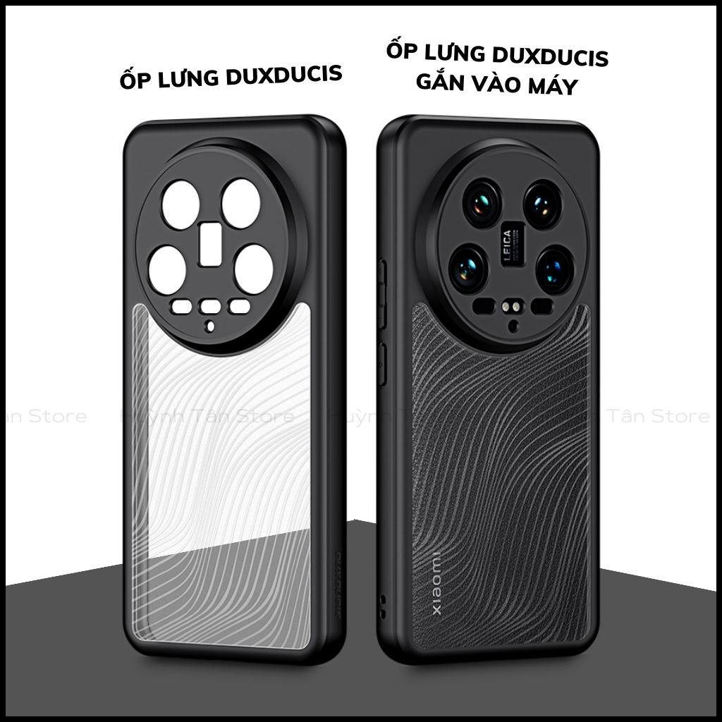 Ốp lưng xiaomi mi 14 ultra aimo chính hãng dux ducis chống va đập trong suốt không ố vàng huỳnh tân store