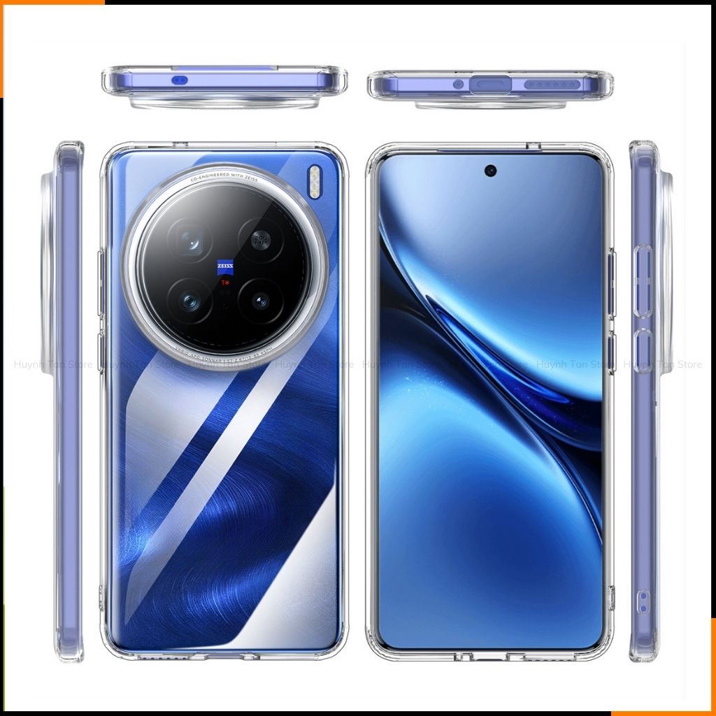 Ốp lưng VIVO X200 PRO | X200 PRO MINI chống sốc CLEAR COLOR VER 4 trong suốt không ố vàng bảo vệ camera
