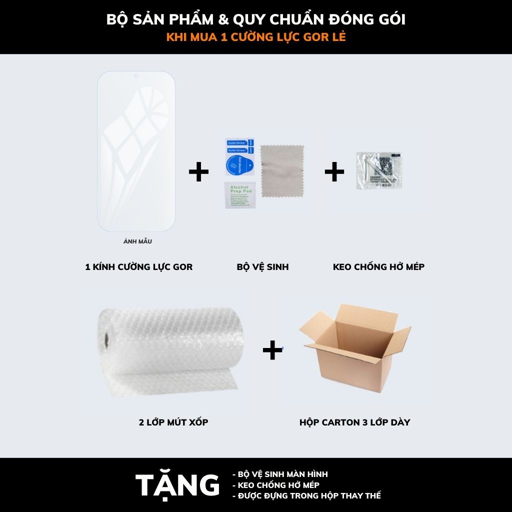 Kính cường lực google pixel 9 pro xl trong suốt không full màn chính hãng Gor phụ kiện điện thoại huỳnh tân store