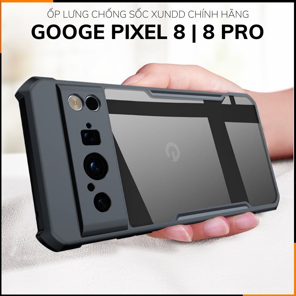 Ốp lưng google pixel 8, pixel 8 pro chống sốc xundd bảo vệ camera chính hãng chống ố vàng phụ kiện điện thoại huỳnh tân store