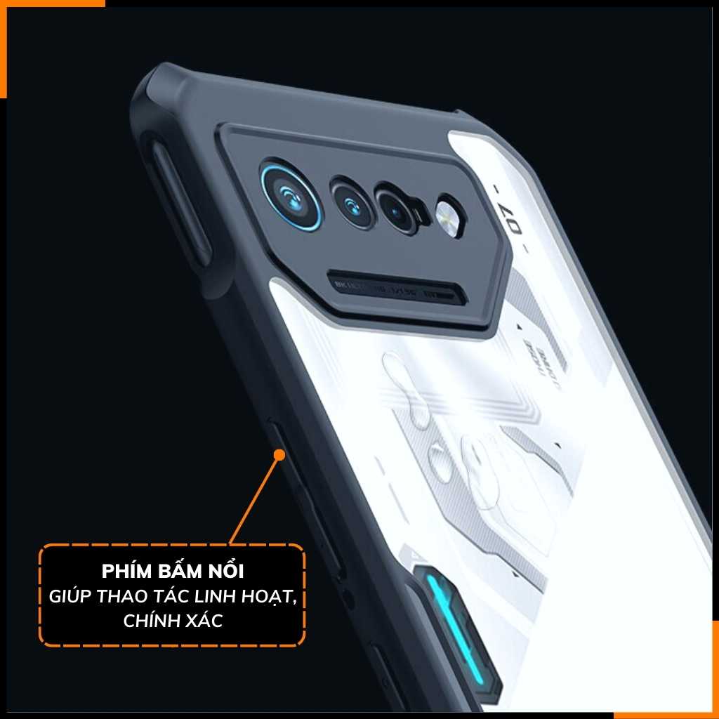 Ốp lưng asus rog phone 7, rog 7 pro chống sốc xundd bảo vệ camera chính hãng chống ố vàng phụ kiện điện thoại huỳnh tân store