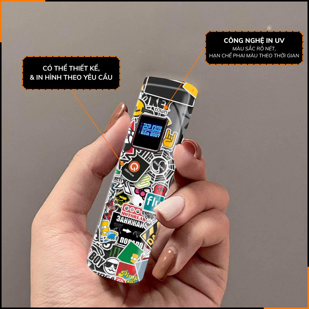 Miếng dán skin in hình xlim pro xlim v2, xlim se, rill x,feelin, xlim sq pro full viền [ L13 ] phụ kiện huỳnh tân store
