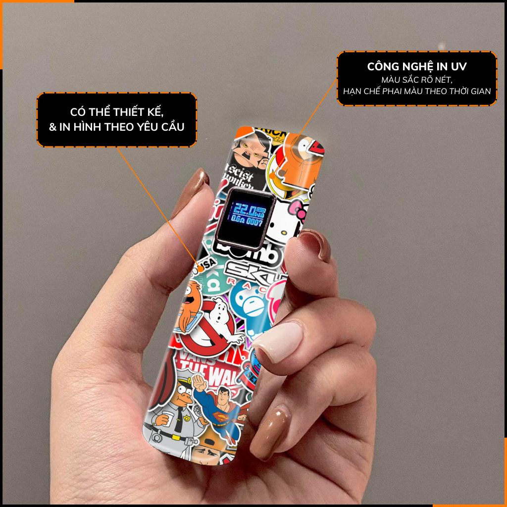 Miếng dán skin in hình xlim pro xlim v2, xlim se, rill x,feelin, xlim sq pro full viền [ L14 ] phụ kiện huỳnh tân store