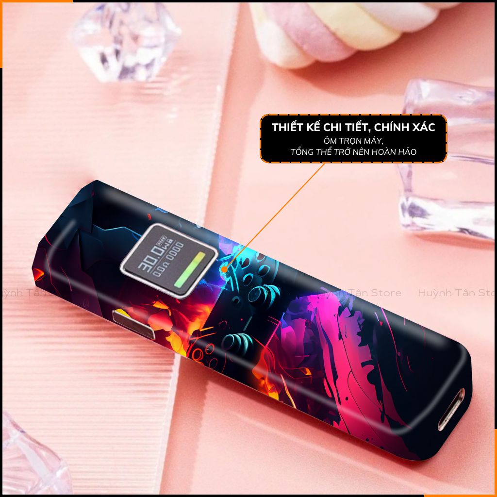 Miếng dán skin in hình xlim pro xlim v2, xlim se, rill x,feelin, xlim sq pro full viền [ T04 ] phụ kiện huỳnh tân store