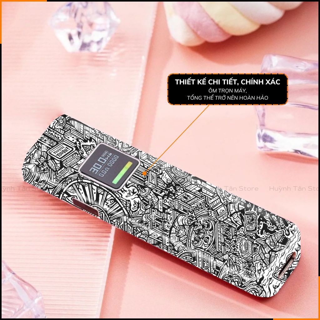 Miếng dán skin in hình xlim pro xlim v2, xlim se, rill x,feelin, xlim sq pro full viền [ U03] phụ kiện huỳnh tân store