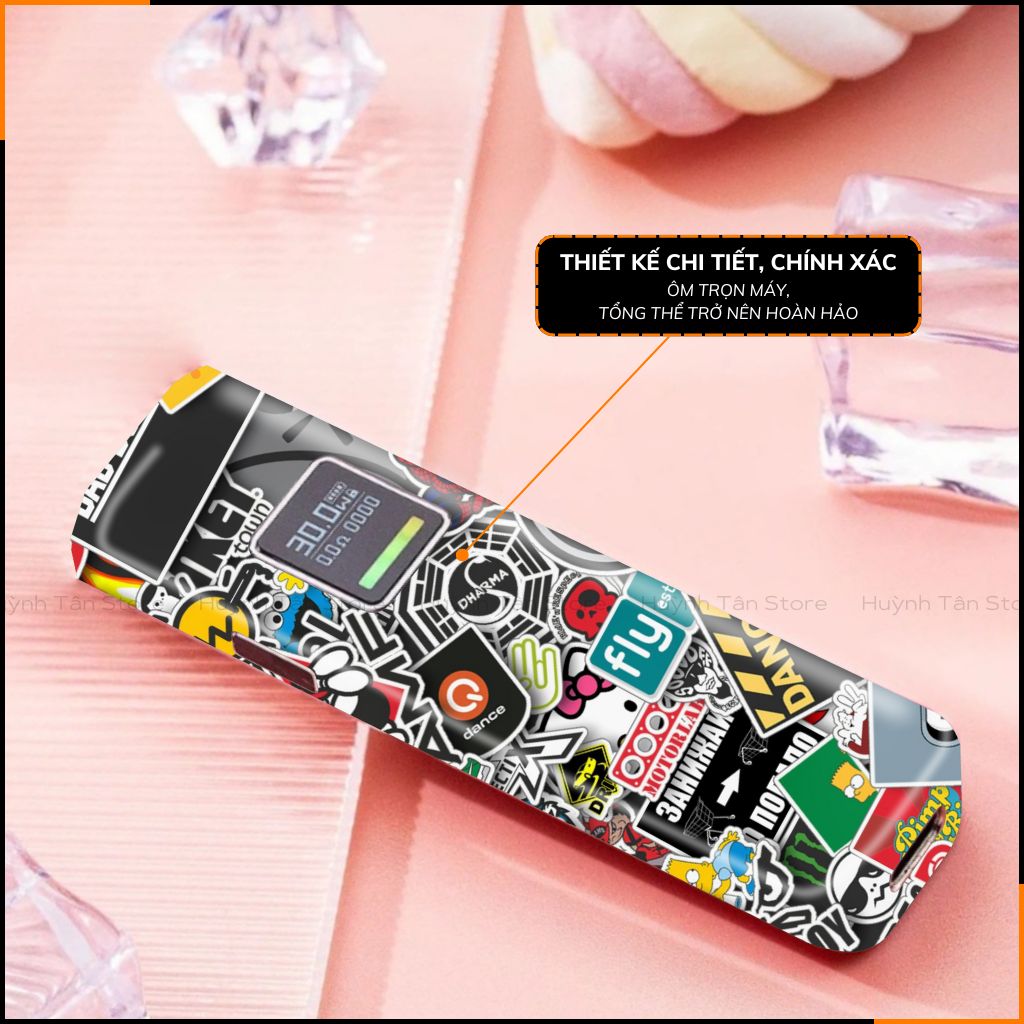 Miếng dán skin in hình xlim pro xlim v2, xlim se, rill x,feelin, xlim sq pro full viền [ L13 ] phụ kiện huỳnh tân store