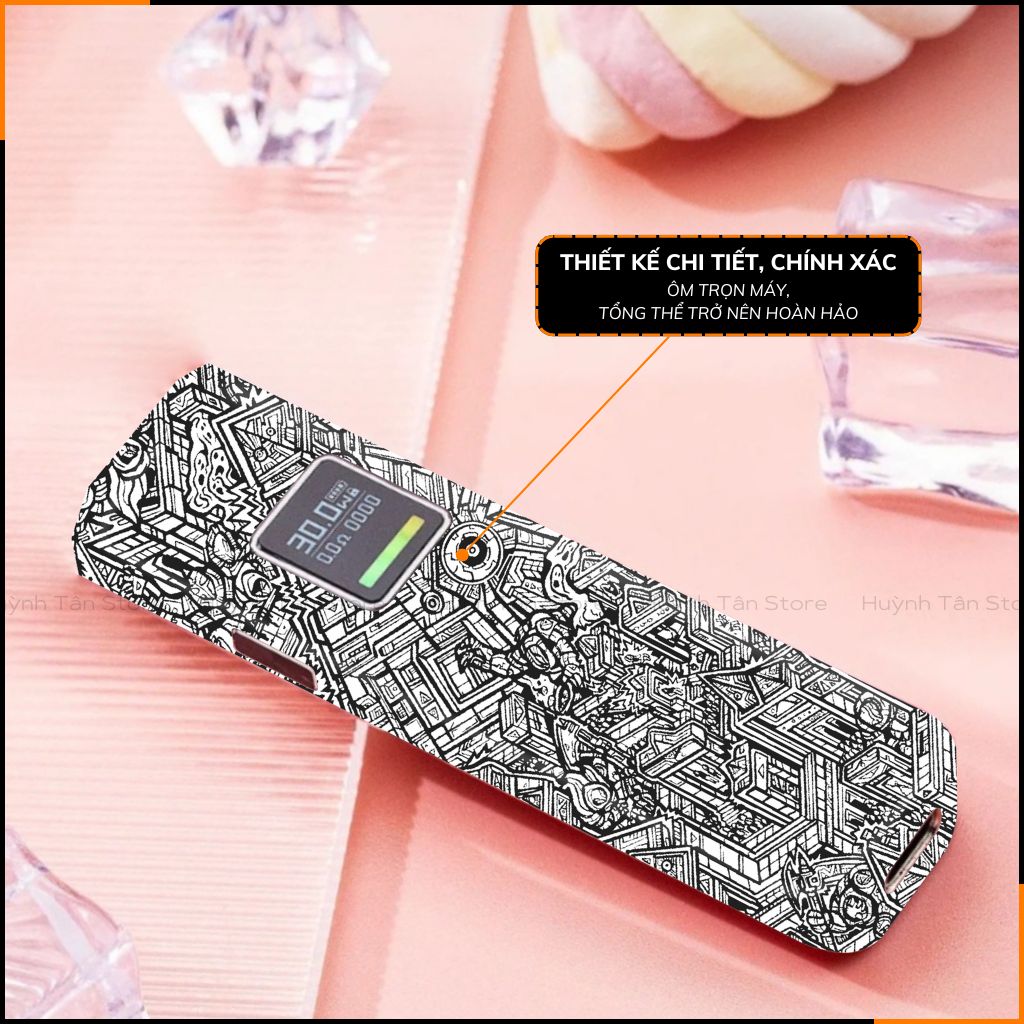 Miếng dán skin in hình xlim pro xlim v2, xlim se, rill x,feelin, xlim sq pro full viền [ U02] phụ kiện huỳnh tân store