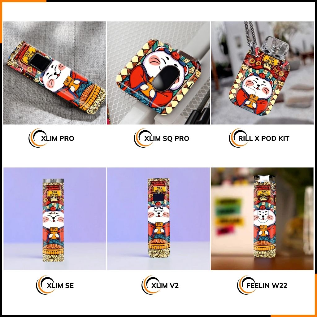 Miếng dán skin in hình xlim pro xlim v2, xlim se, rill x,feelin, xlim sq pro full viền [ Y16 ] phụ kiện huỳnh tân store