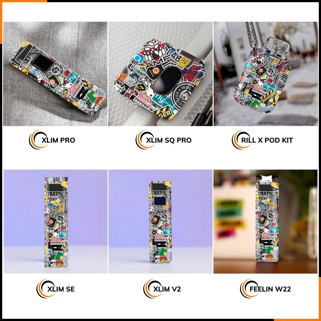 Miếng dán skin in hình xlim pro xlim v2, xlim se, rill x,feelin, xlim sq pro full viền [ L13 ] phụ kiện huỳnh tân store