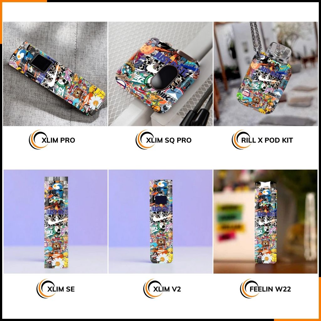 Miếng dán skin in hình xlim pro xlim v2, xlim se, rill x,feelin, xlim sq pro full viền [ L09 ] phụ kiện huỳnh tân store