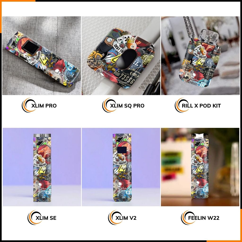Miếng dán skin in hình xlim pro xlim v2, xlim se, rill x,feelin, xlim sq pro full viền [ L16 ] phụ kiện huỳnh tân store
