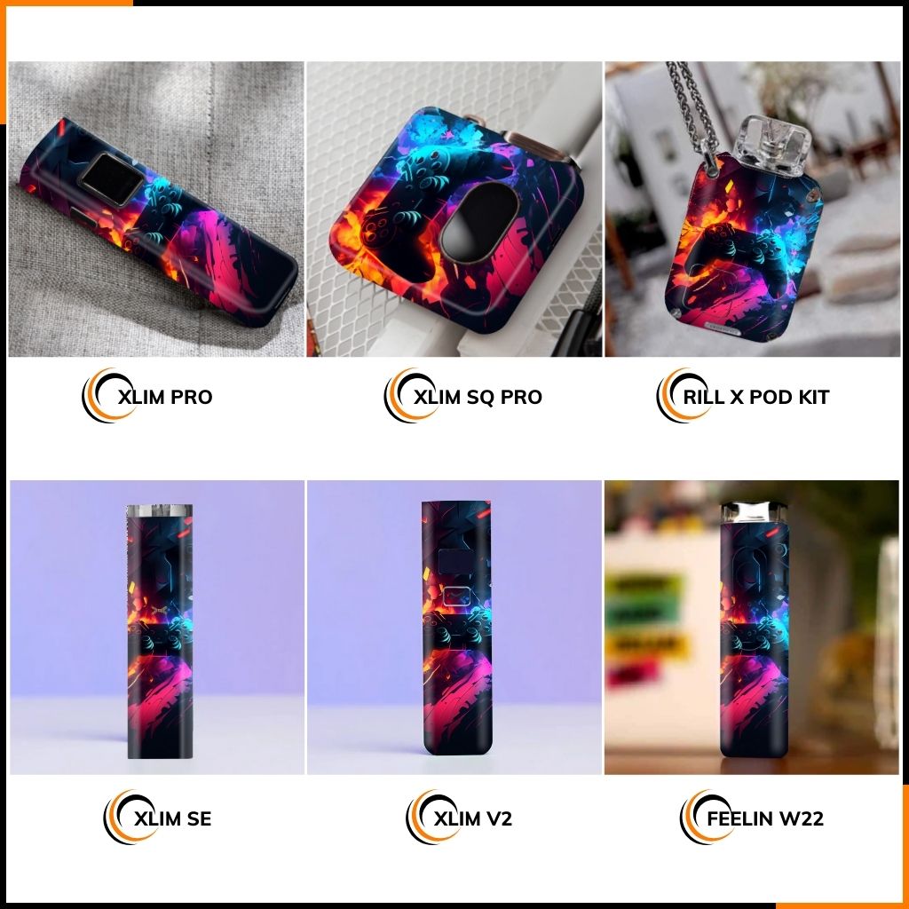 Miếng dán skin in hình xlim pro xlim v2, xlim se, rill x,feelin, xlim sq pro full viền [ T04 ] phụ kiện huỳnh tân store