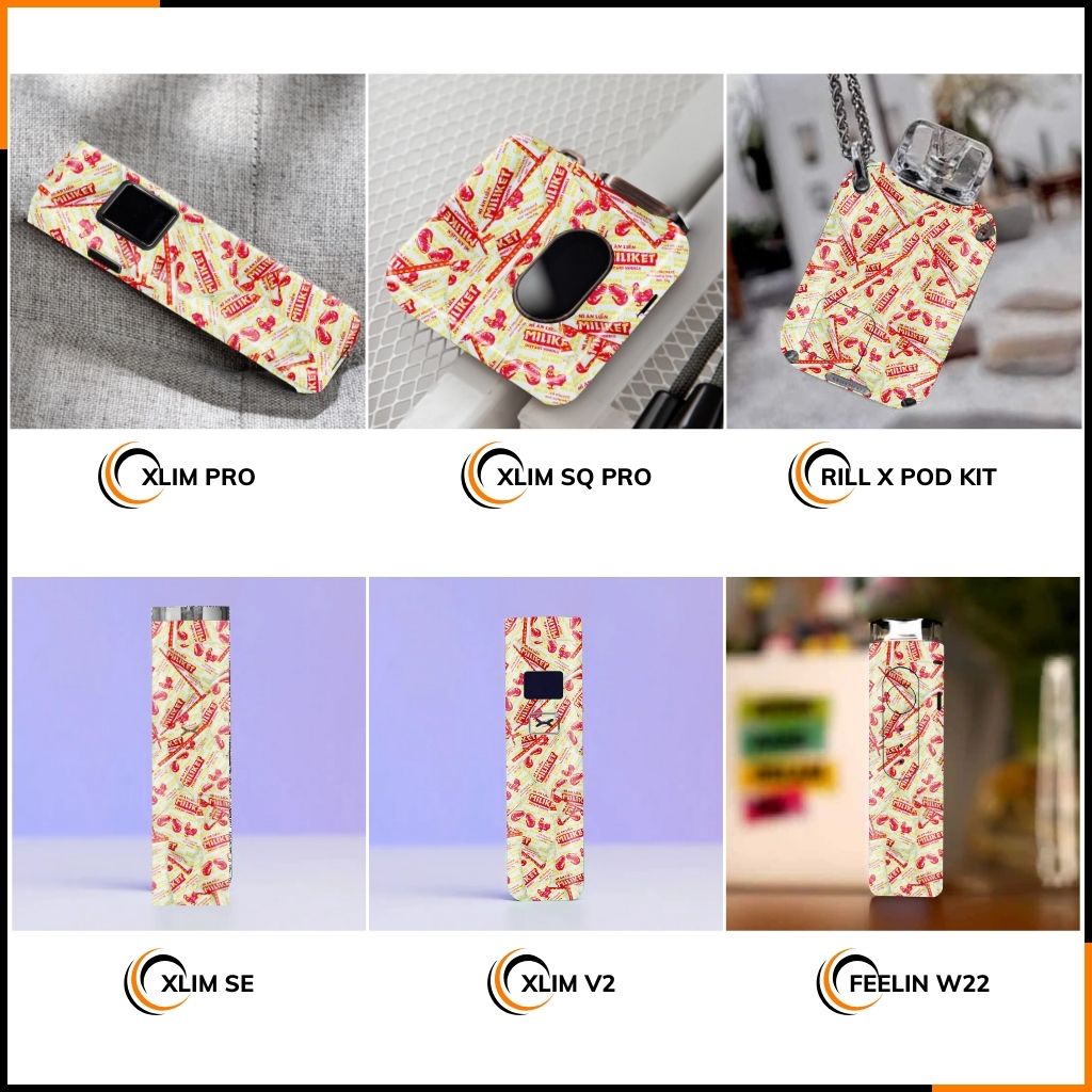 Miếng dán skin in hình xlim pro xlim v2, xlim se, rill x,feelin, xlim sq pro full viền [ W07] phụ kiện huỳnh tân store