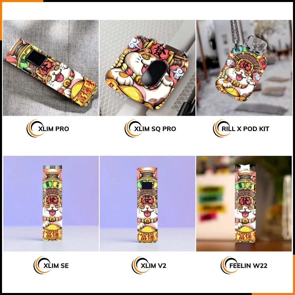 Miếng dán skin in hình xlim pro xlim v2, xlim se, rill x,feelin, xlim sq pro full viền [ Y03 ] phụ kiện huỳnh tân store