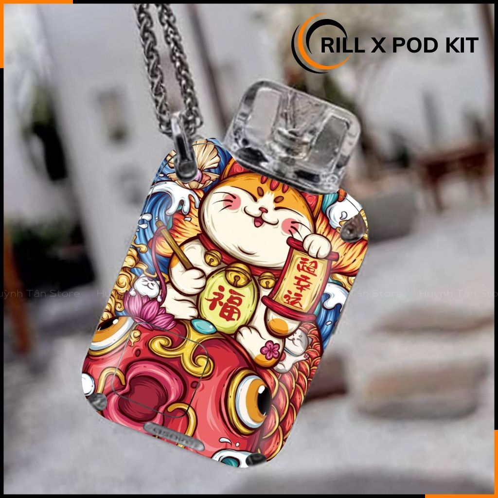  Miếng dán skin in hình xlim pro xlim v2, xlim se, rill x,feelin, xlim sq pro full viền [ Y09 ] phụ kiện huỳnh tân store