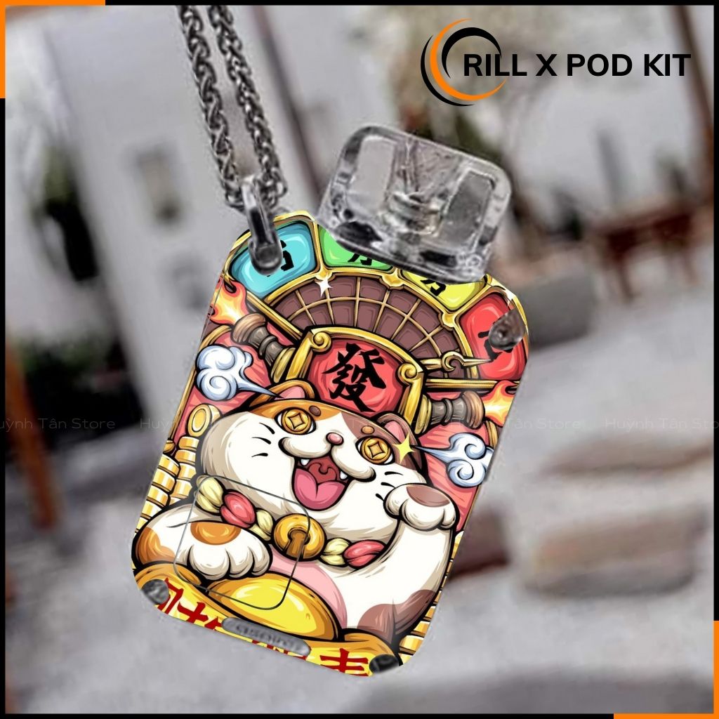 Miếng dán skin in hình xlim pro xlim v2, xlim se, rill x,feelin, xlim sq pro full viền [ Y03 ] phụ kiện huỳnh tân store