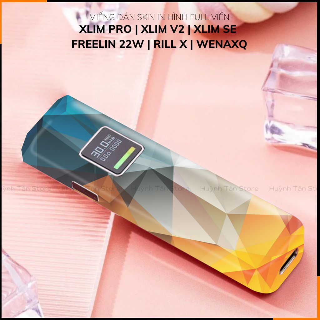 Miếng dán skin in hình xlim pro xlim v2, xlim se, rill x,feelin, xlim sq pro full viền [ A01 ] phụ kiện huỳnh tân store