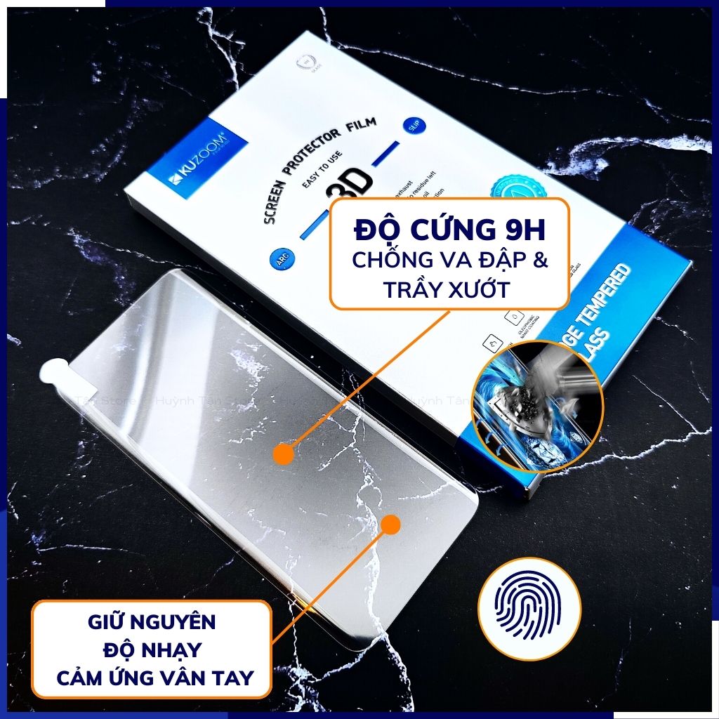 cường lực x90 pro plus, x90 pro, x90, x80 pro, x80, x70 pro plus UV trong suốt keo lỏng chính hãng kuzoom chống va đập vân tay nhạy phụ kiện điện thoại huỳnh tân store