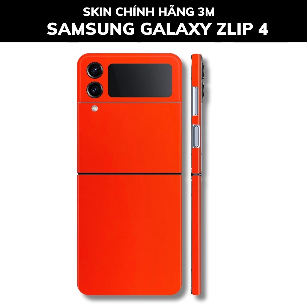 Skin 3m samsung galaxy Z Flip 4, Z Flip 3, Z Flip full body và camera nhập khẩu chính hãng USA phụ kiện điện thoại huỳnh tân store - Red Neo- Warp Skin Collection